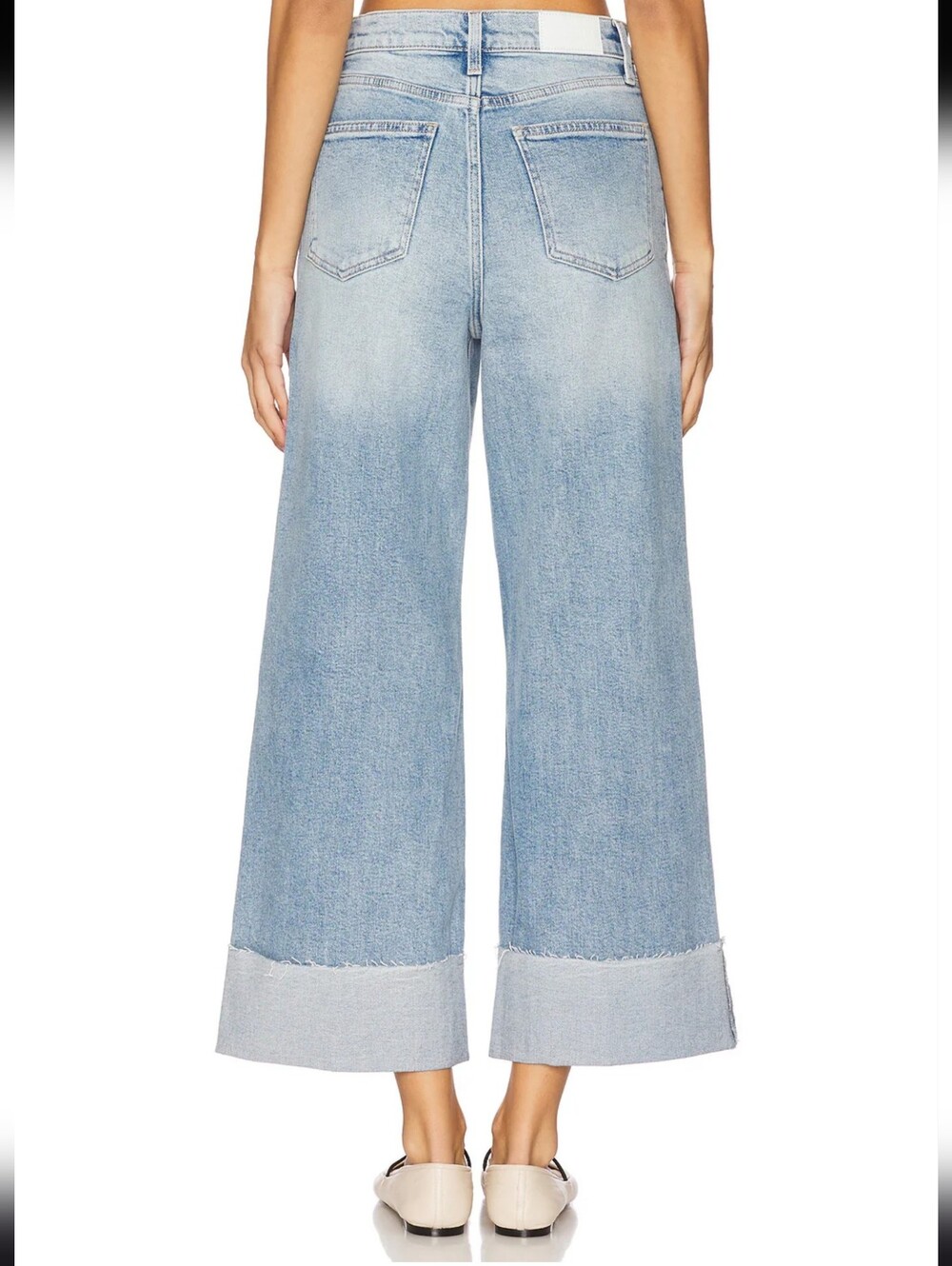 Pistola Lana Crop Wide Leg Jeans in Snowcat wash Size 27 - Picture 4 of 10